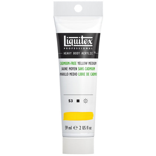 Acrylic hb - 2oz - cadmium free yellow medium - s3