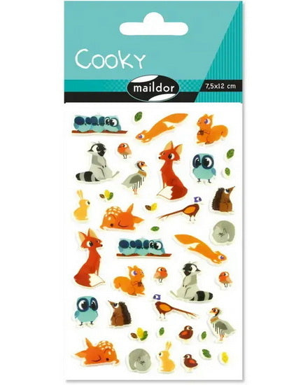Autocollants Cooky : Animaux de la forêt