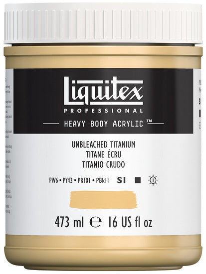 Acrylic hb - 16oz - titanium white - s1