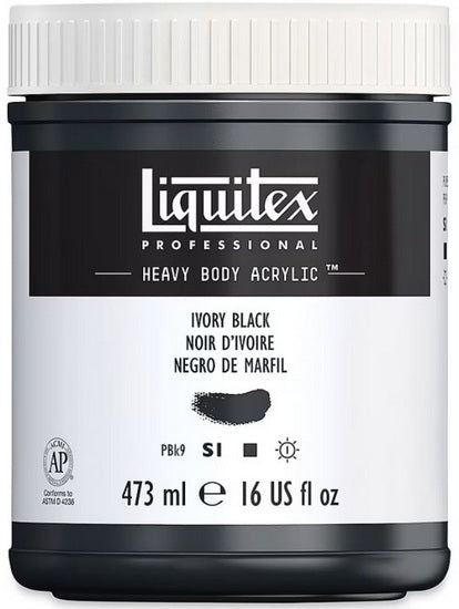 Acrylic hb - 16oz - ivory black - s1