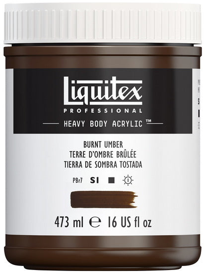 Acrylic hb - 16oz - burnt sienna - s1