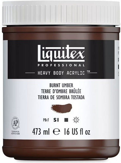 Acrylique hv - 16oz - terre d'ombre brûlée - s1