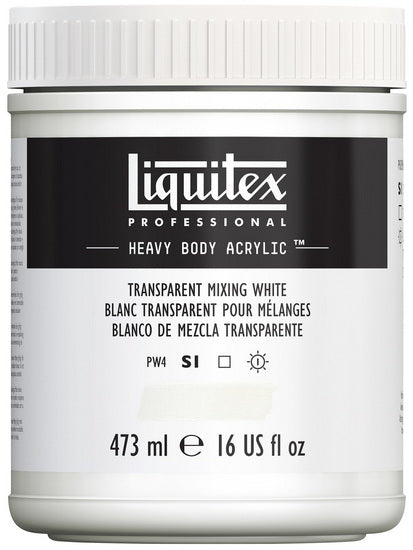 Acrylic hb - 16oz - transparent mixing white - s1