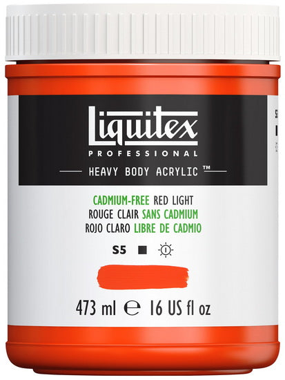 Acrylique hv - 16oz - rouge sans cadmium clair - s5