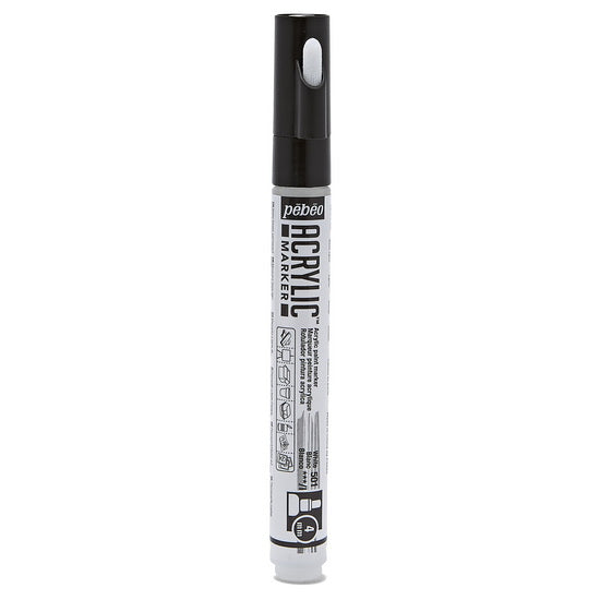 Acrylic marker - decomarker - round 4mm - white