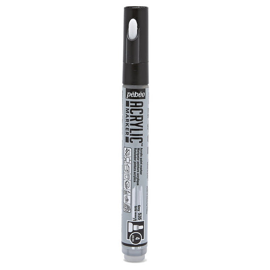 Acrylic marker - decomarker - round 4mm - grey