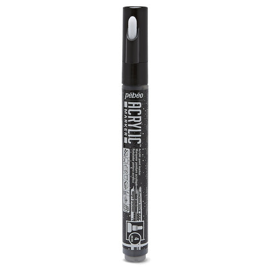 Acrylic marker - decomarker - round 4mm - precious black