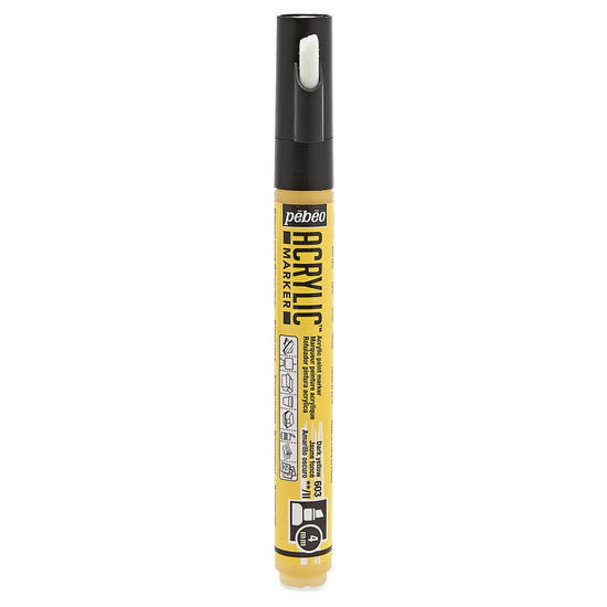 Acrylic marker - decomarker - chisel 4mm - dark yellow