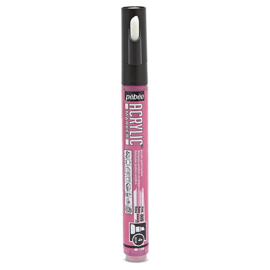Acrylic marker - decomarker - chisel 4mm - pink