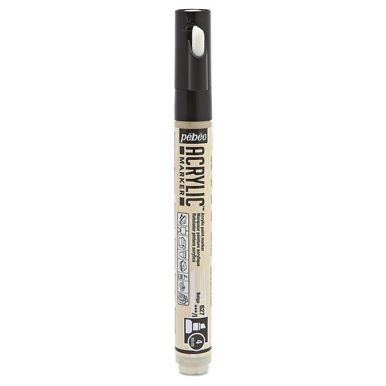 Acrylic marker - decomarker - chisel 4mm - beige
