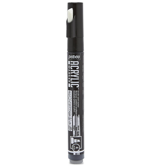 Marqueur acrylique - decomarker - biseau 4mm - noir