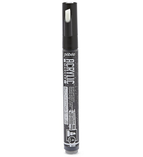 Acrylic marker - decomarker - chisel 4mm - precious black