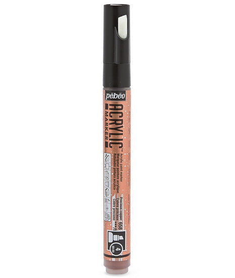 Marqueur acrylique - decomarker - biseau 4mm - cuivre précieux