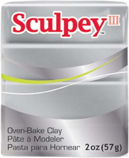 Sculpey III Oven-Bake Clay - SILVER OUNCE