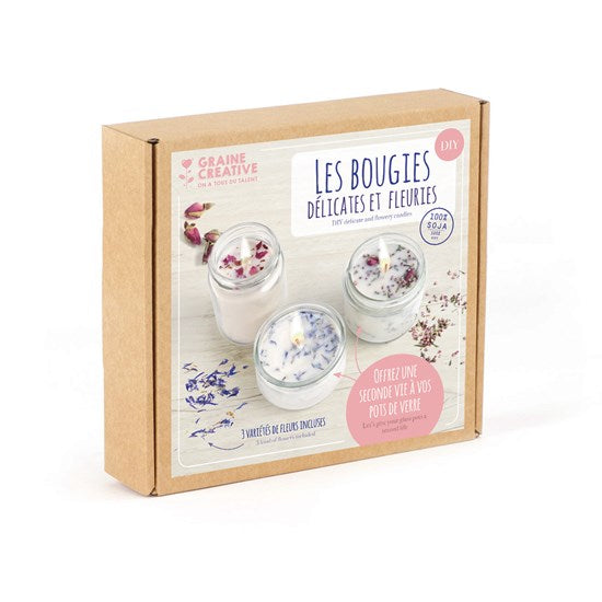 Kit bougies fleuries
