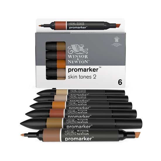 Set of 6 Promarker Skintones #2