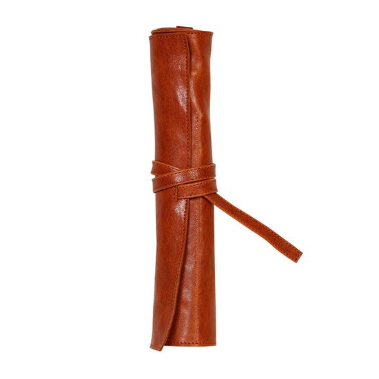 Trousse de cuir - brun
