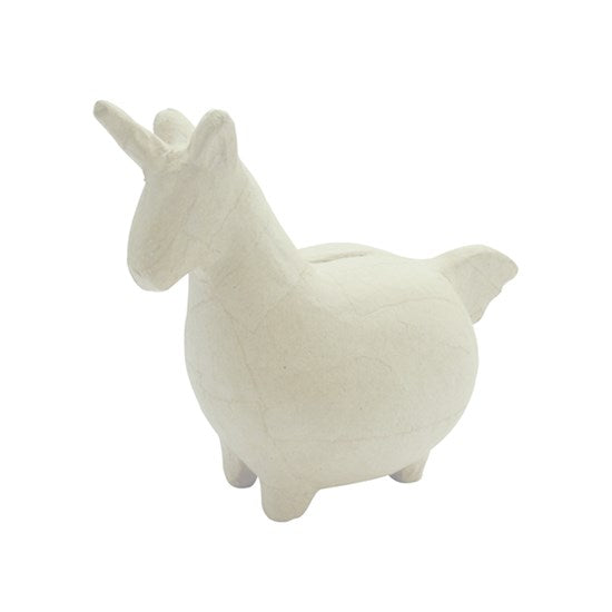 Papier-Mâché Unicorn Money Box