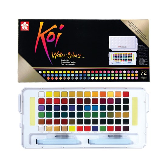 Set of 72 half-pans watercolor