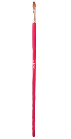 Brush Short Handle/Synthetic Bristles Oval - #10