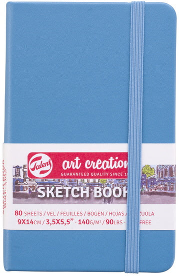 Carnet croquis art création  bleu pâle - 9x14cm