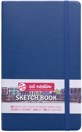 Carnet croquis art création  bleu marine - 13x21cm