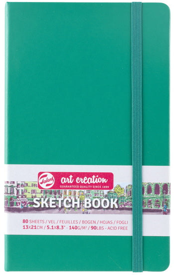 Art Creation Forest Green Sketchbook - 13X21cm