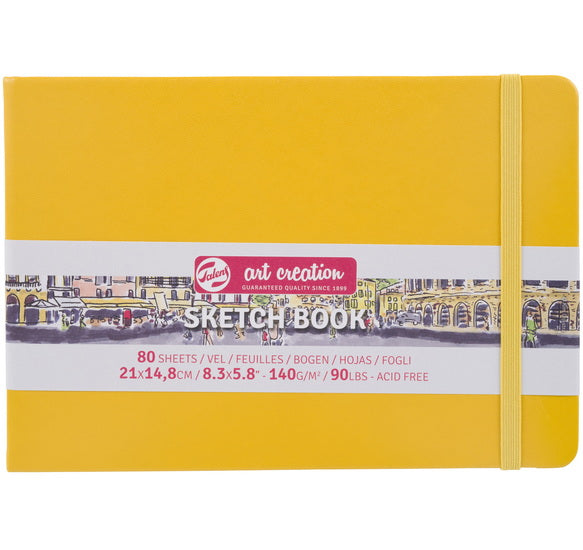 Art Creation Golden Yellow Sketchbook - 21X14cm