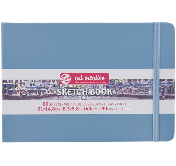 Carnet croquis art création  bleu pâle - 21x14cm