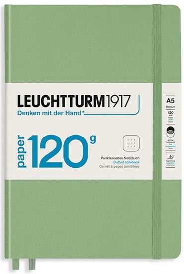 Notebook dotted a5 203p 120g sage