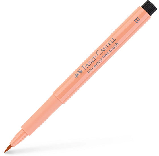 Pitt brush tip marker red beige