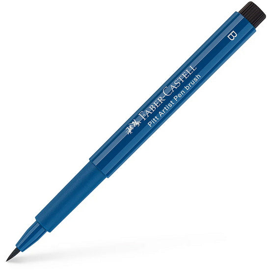 Pitt brush tip marker indanthrene blue