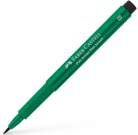 Pitt brush tip marker dark phthalo green