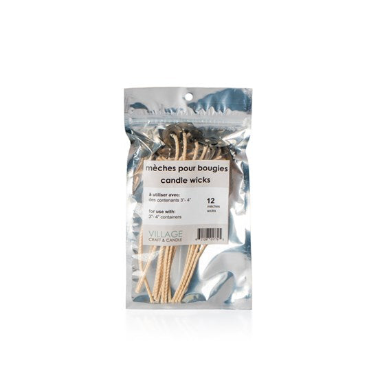 Braided Wicks - 4" (12)