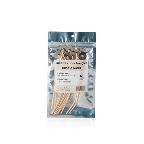 Braided Wicks - 3" (12)