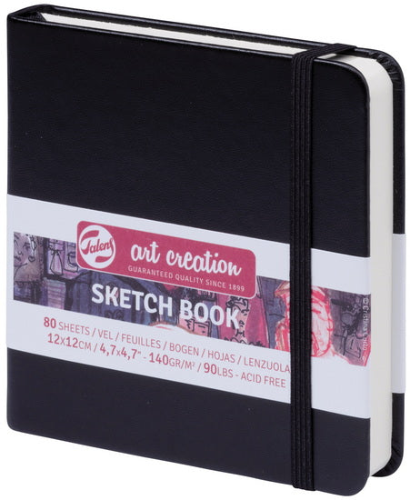 Art Creation Black Sketchbook - 12X12cm