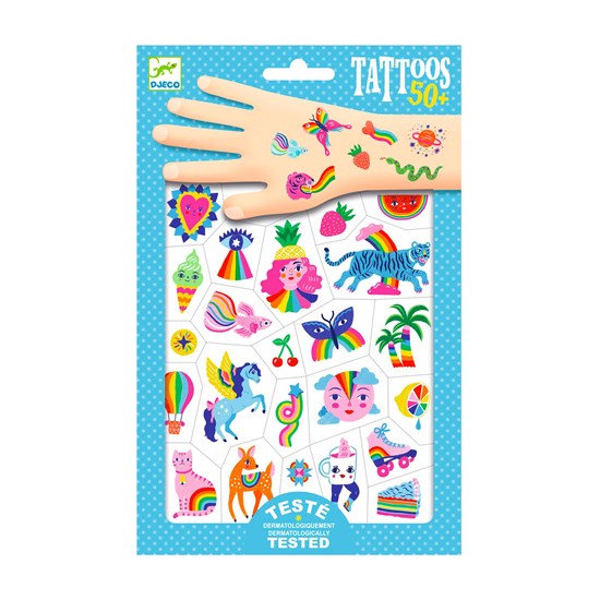 Tatouages temporaires : Arc-en-ciel