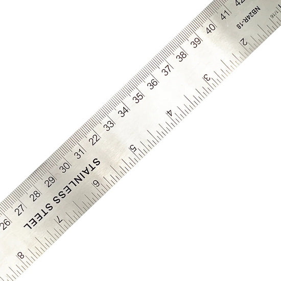 Règle en acier inoxydable avec liège - 18 inch