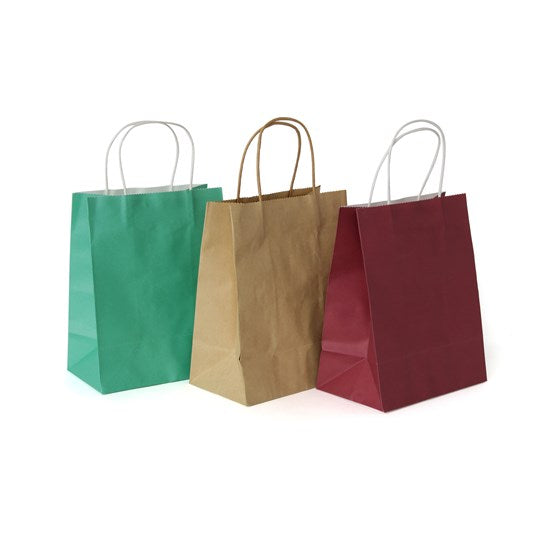Paper Bag With Handles - SILVER