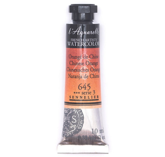 Aquarelle tube - 10ml - orange de chine - s3