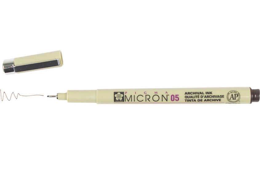 Pigma micron pen 0.45mm sepia