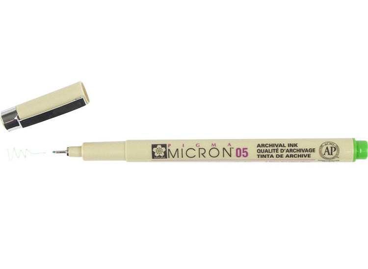 Pigma micron pen 0.45mm fresh green
