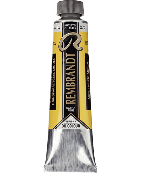 Rembrandt OIl  Transparent Yellow Medium - 40ML Series 3