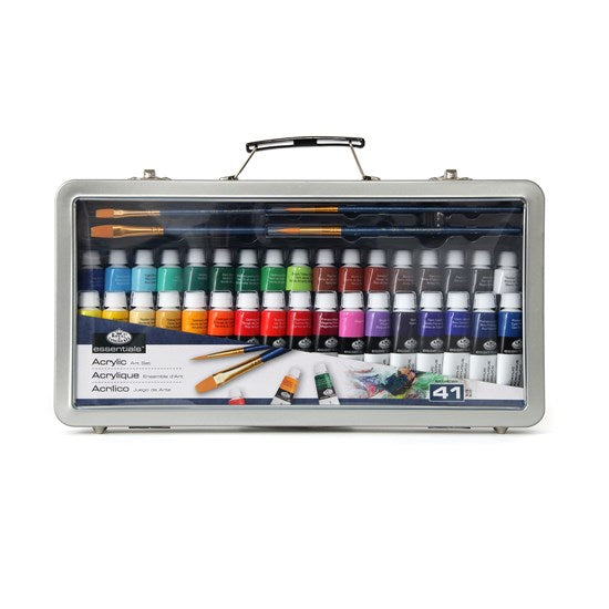 Ens. malette d'art acrylique 40pcs