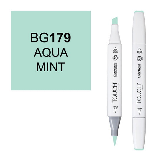 Marqueur touch pointe pinceau menthe aqua