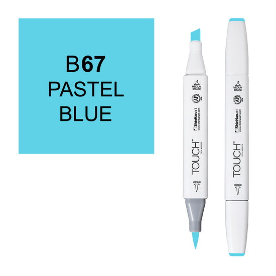 Touch Brush Marker Pastel Blue