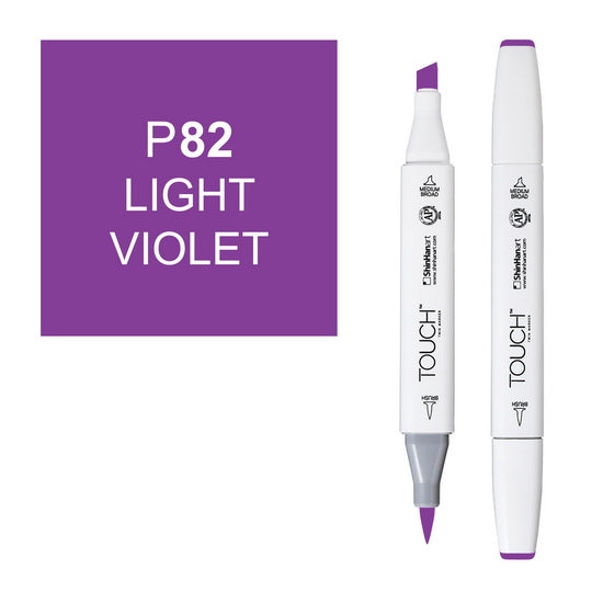 Marqueur touch pointe pinceau violet clair