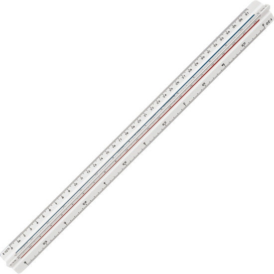 Règle triangulaire staedtler - 1,20,25,50,75,100,125