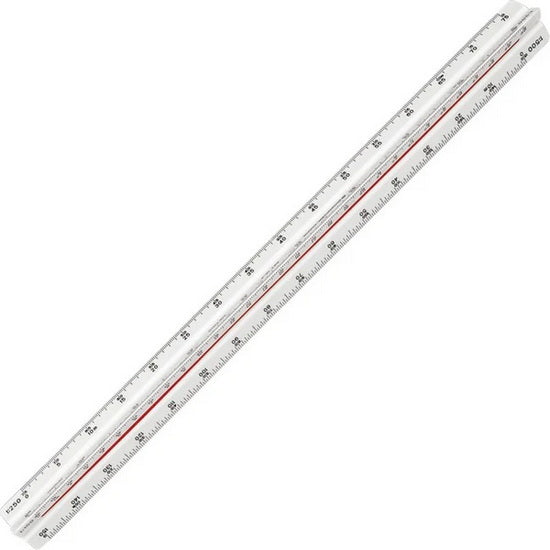 Règle triangulaire staedtler - 1,20,250,300,400,500