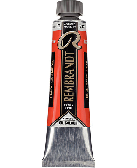 Rembrandt OIl  Transparent Red Medium - 40ML Series 3
